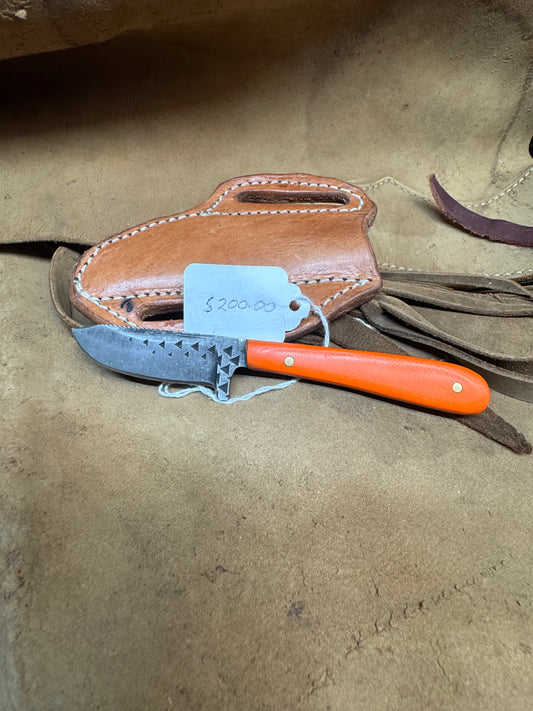 Ready to Ship! Orange Handle Knife